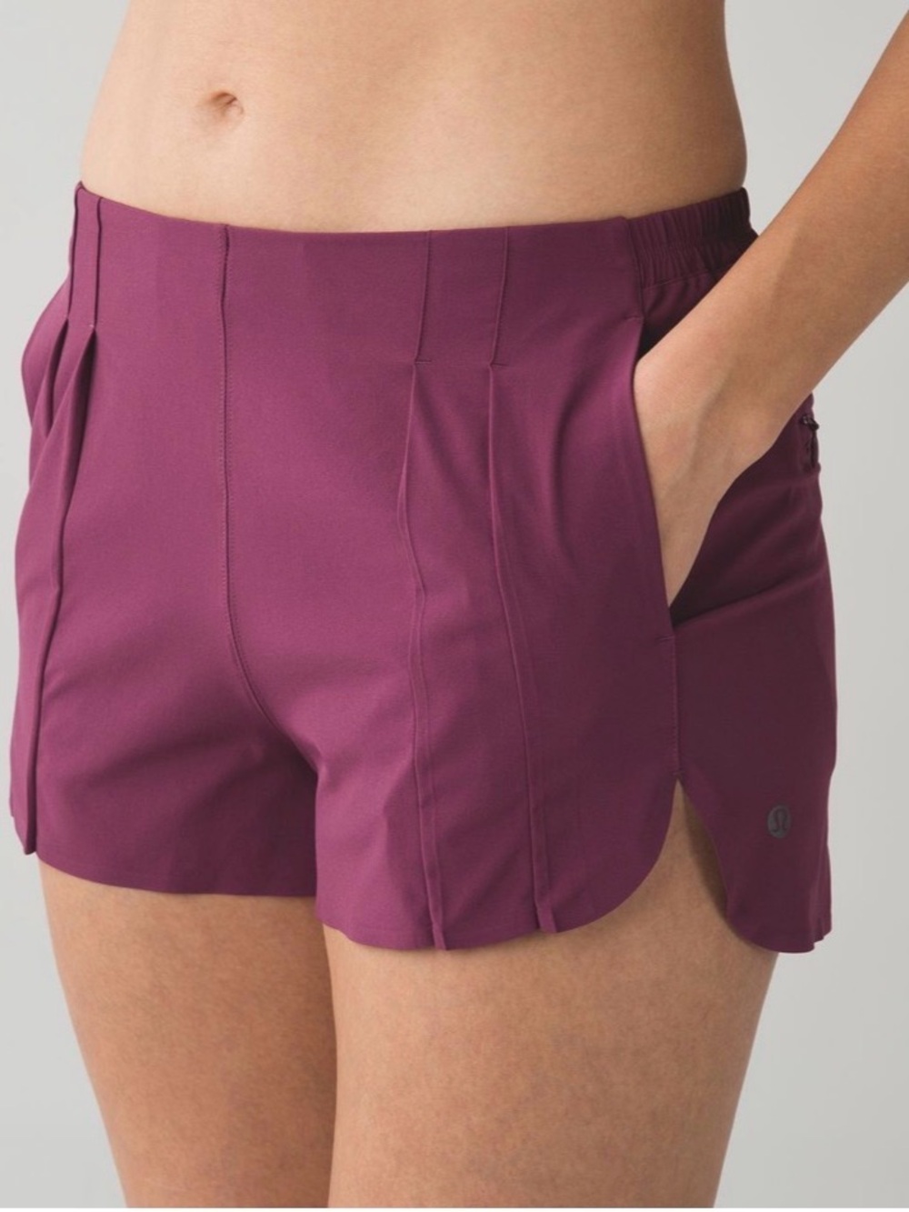 Lululemon athletica  &go endeavor athletica Plum Athletic Running Shorts size 8